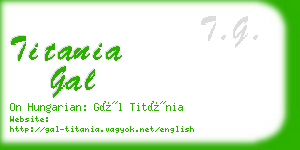 titania gal business card